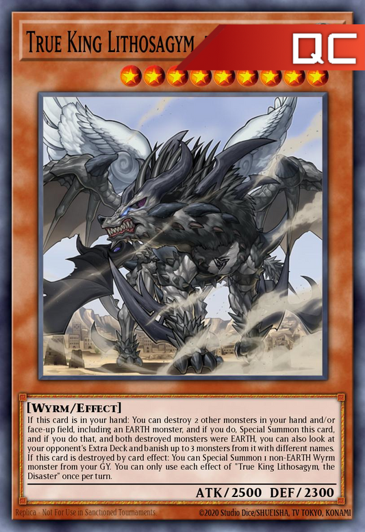 True King Lithosagym, the Disaster - RA04-EN275 - 1st Edition - Quarter Century Secret Rare