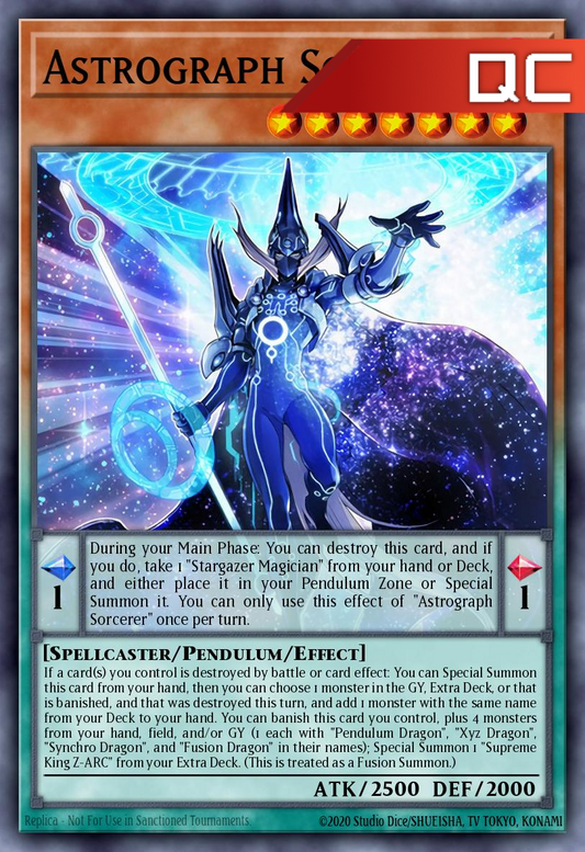 Astrograph Sorcerer - RA04-EN282 - 1st Edition - Quarter Century Secret Rare
