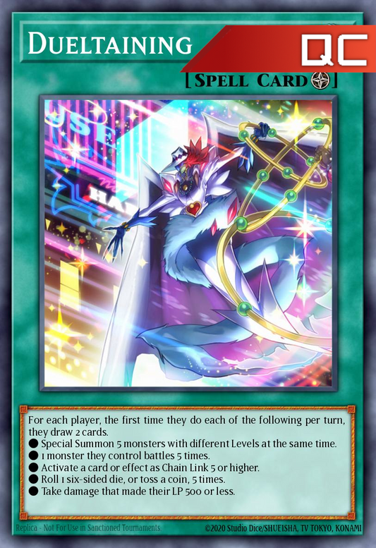 Dueltaining - RA04-EN286 - 1st Edition - Quarter Century Secret Rare