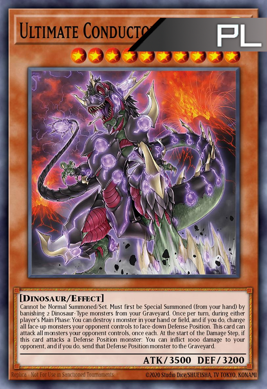 Ultimate Conductor Tyranno - RA04-EN287 - 1st Edition - Platinum Secret Rare