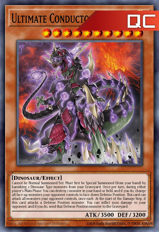 Ultimate Conductor Tyranno - RA04-EN287 - 1st Edition - Quarter Century Secret Rare