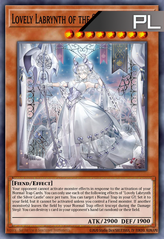 Lovely Labrynth of the Silver Castle - RA04-EN295 - 1st Edition - Platinum Secret Rare