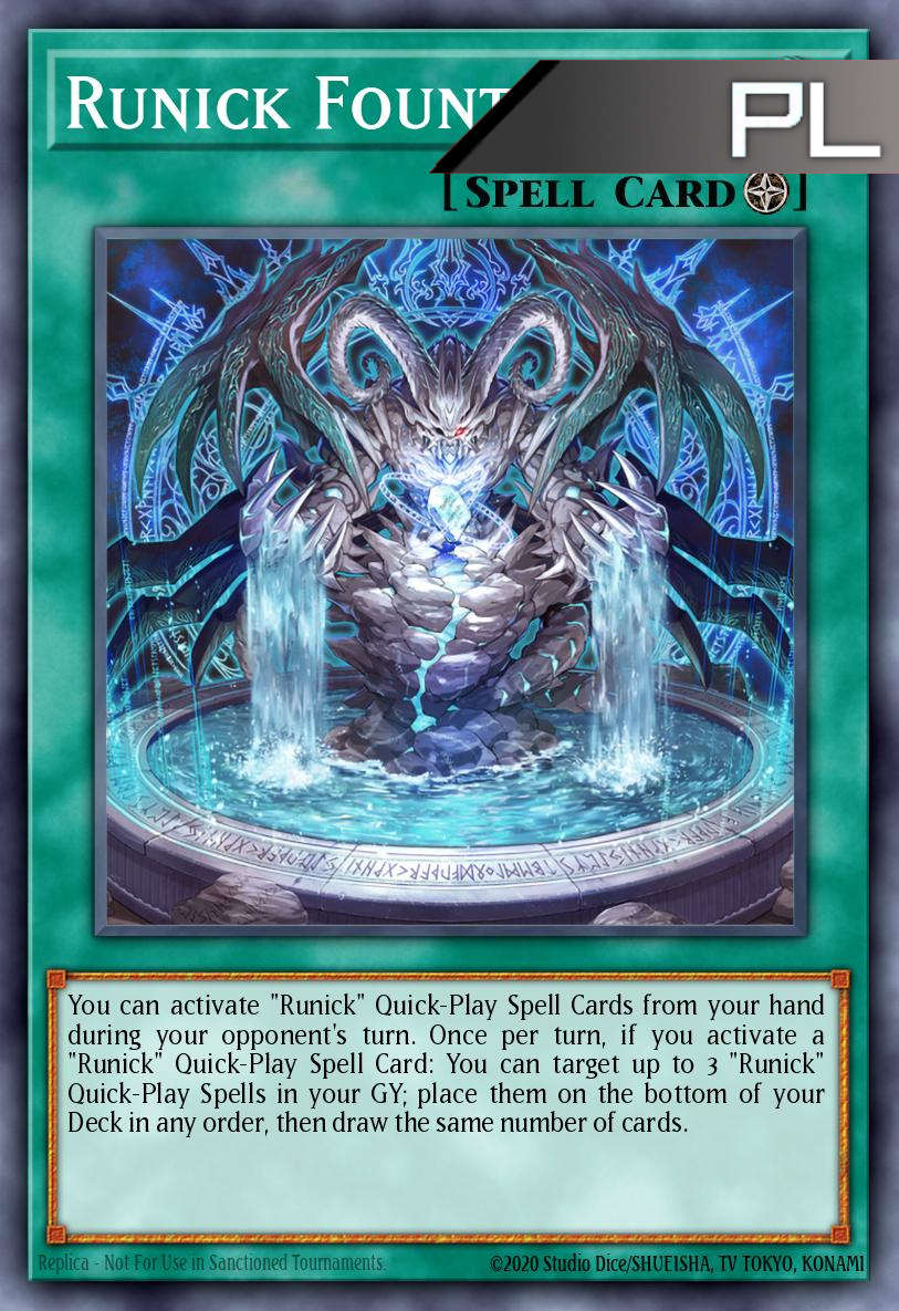 Runick Fountain - RA04-EN296 - 1st Edition - Platinum Secret Rare