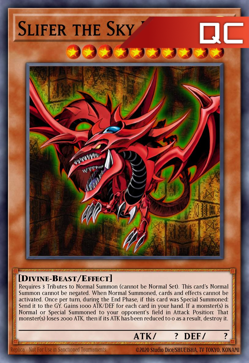 Slifer the Sky Dragon (Original Artwork) - RA04-EN117 - 1st Edition - Quarter Century Secret Rare