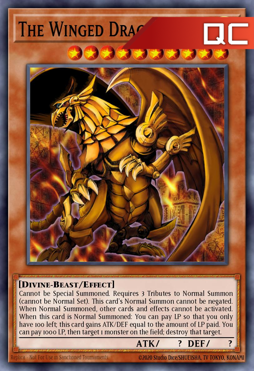 The Winged Dragon of Ra (Original Artwork) - RA04-EN118 - 1st Edition - Quarter Century Secret Rare