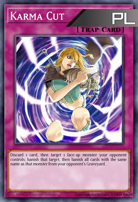 Karma Cut - RA04-EN128 - 1st Edition - Platinum Secret Rare