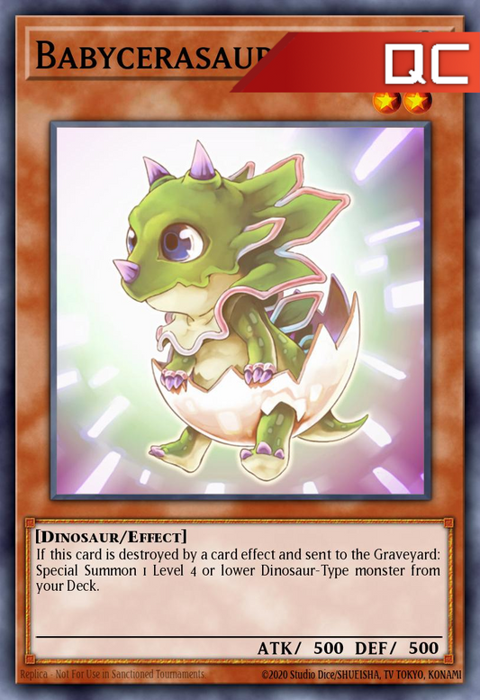 Babycerasaurus - RA04-EN131 - 1st Edition - Quarter Century Secret Rare