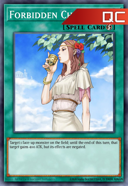 Forbidden Chalice - RA04-EN137 - 1st Edition - Quarter Century Secret Rare