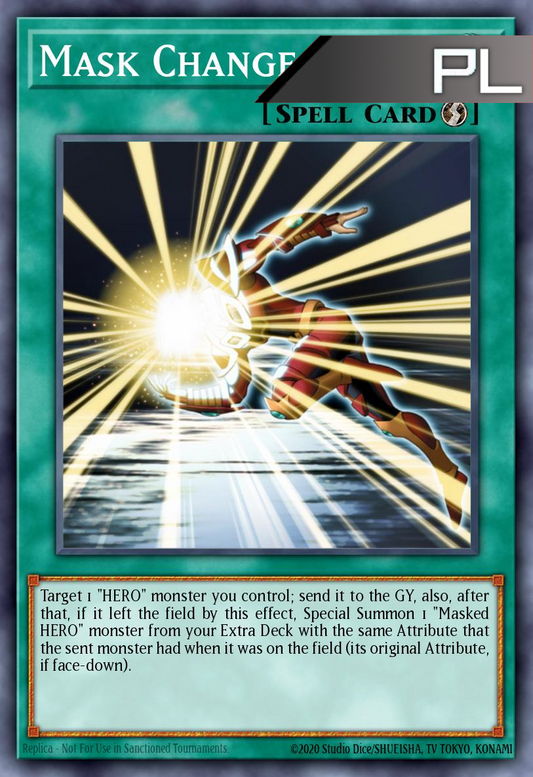 Mask Change - RA04-EN142 - 1st Edition - Platinum Secret Rare