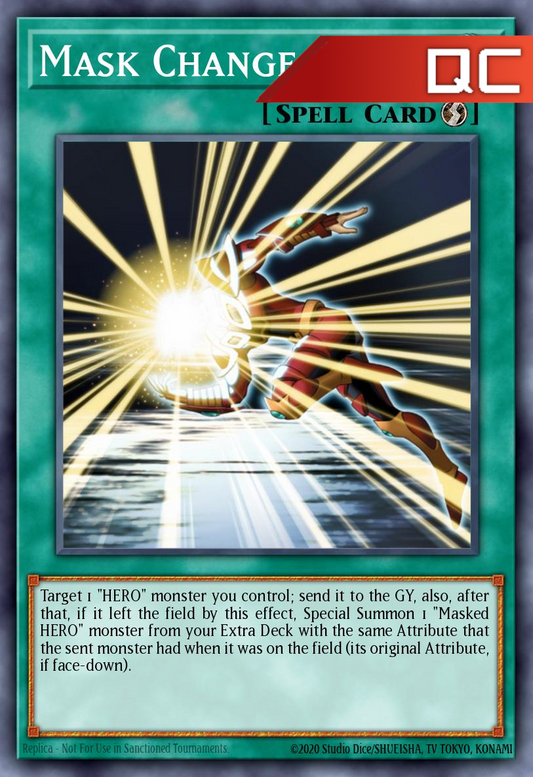 Mask Change - RA04-EN142 - 1st Edition - Quarter Century Secret Rare