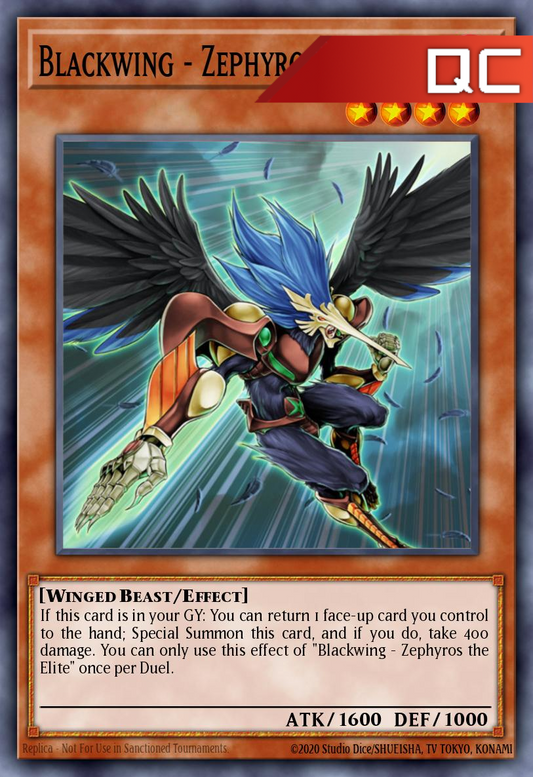 Blackwing – Zephyros the Elite - RA04-EN145 - 1st Edition - Quarter Century Secret Rare