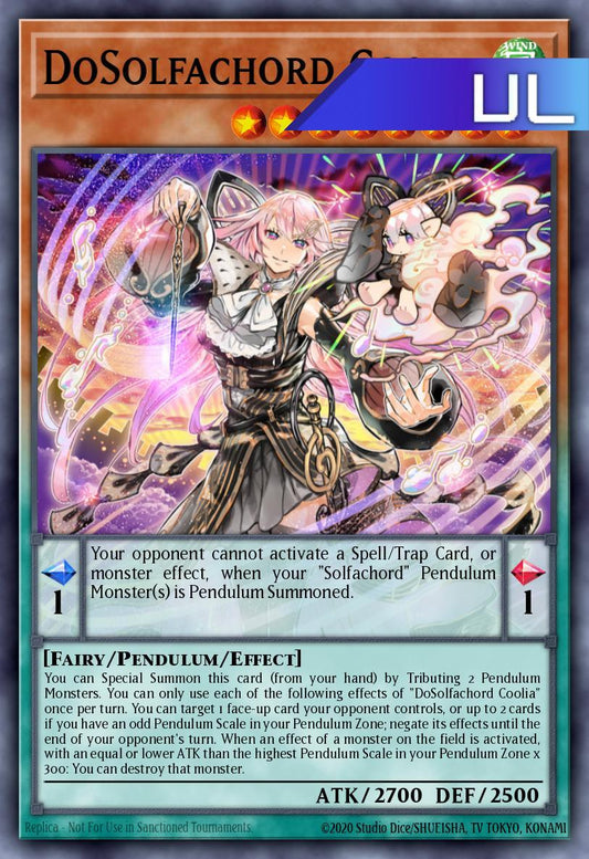 DoSolfachord Coolia - RA05-EN018 - 1st Edition - Ultimate Rare