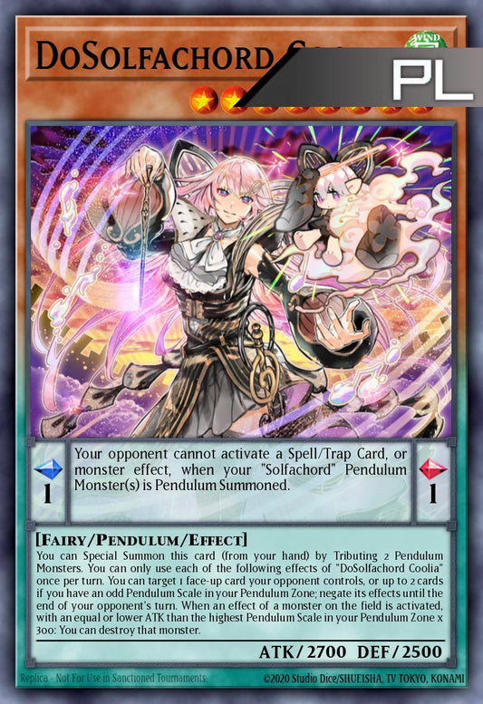 DoSolfachord Coolia - RA05-EN018 - 1st Edition - Platinum Secret Rare