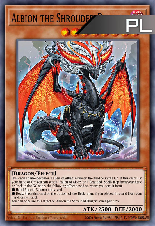 Albion the Shrouded Dragon - RA05-EN019 - 1st Edition - Platinum Secret Rare