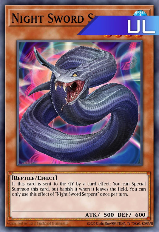 Night Sword Serpent - RA05-EN020 - 1st Edition - Ultimate Rare