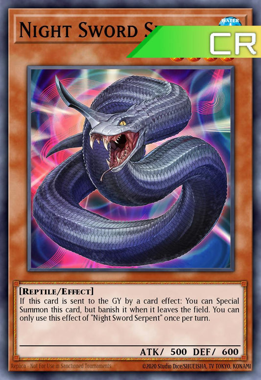 Night Sword Serpent - RA05-EN020 - 1st Edition - Collector's Rare