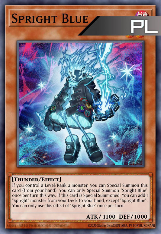 Spright Blue - RA05-EN021 - 1st Edition - Platinum Secret Rare