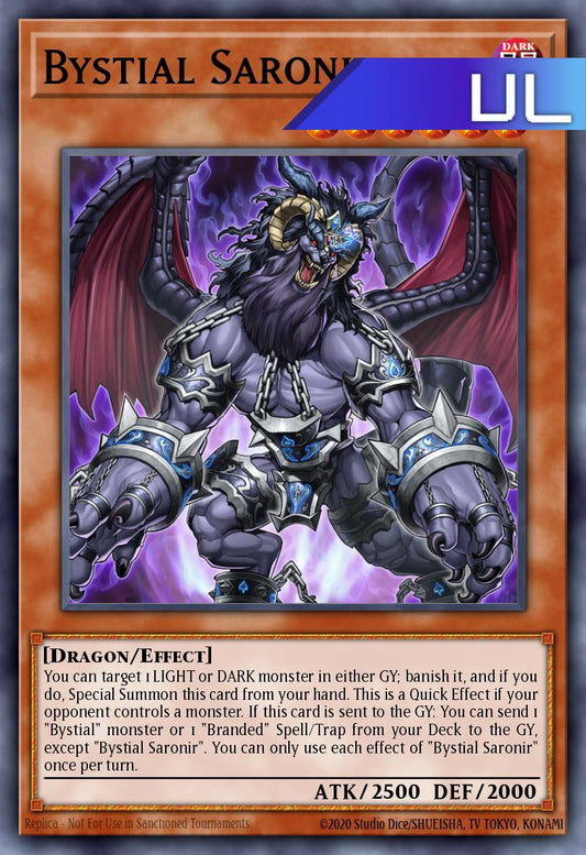 Bystial Saronir - RA05-EN023 - 1st Edition - Ultimate Rare
