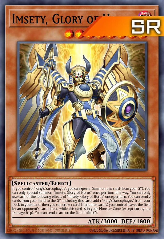 Imsety, Glory of Horus - RA05-EN027 - 1st Edition - Super Rare