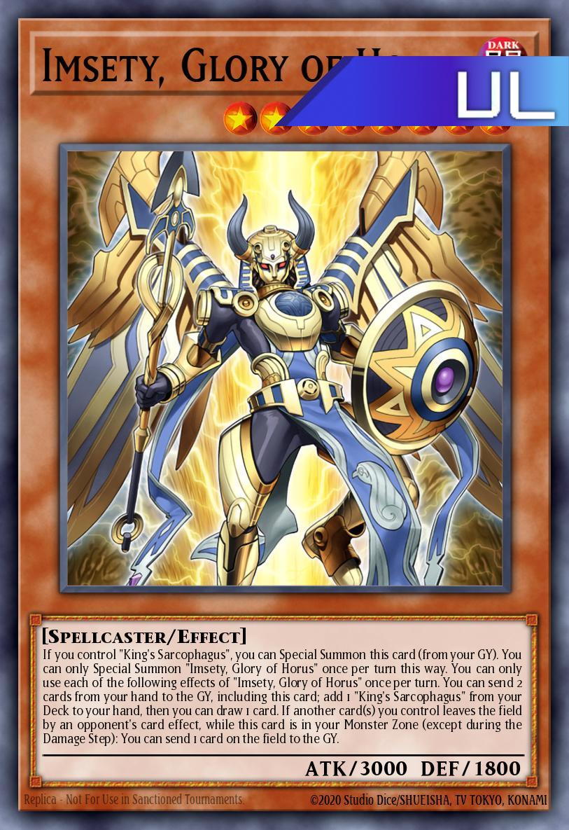 Imsety, Glory of Horus - RA05-EN027 - 1st Edition - Ultimate Rare