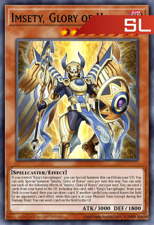 Imsety, Glory of Horus - RA05-EN027 - 1st Edition - Starlight Rare