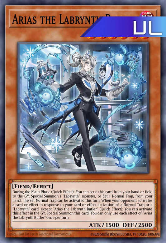 Arias the Labrynth Butler - RA05-EN028 - 1st Edition - Ultimate Rare