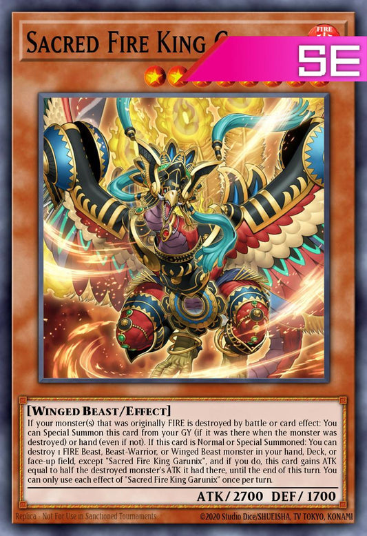 Sacred Fire King Garunix - RA05-EN031 - 1st Edition - Secret Rare