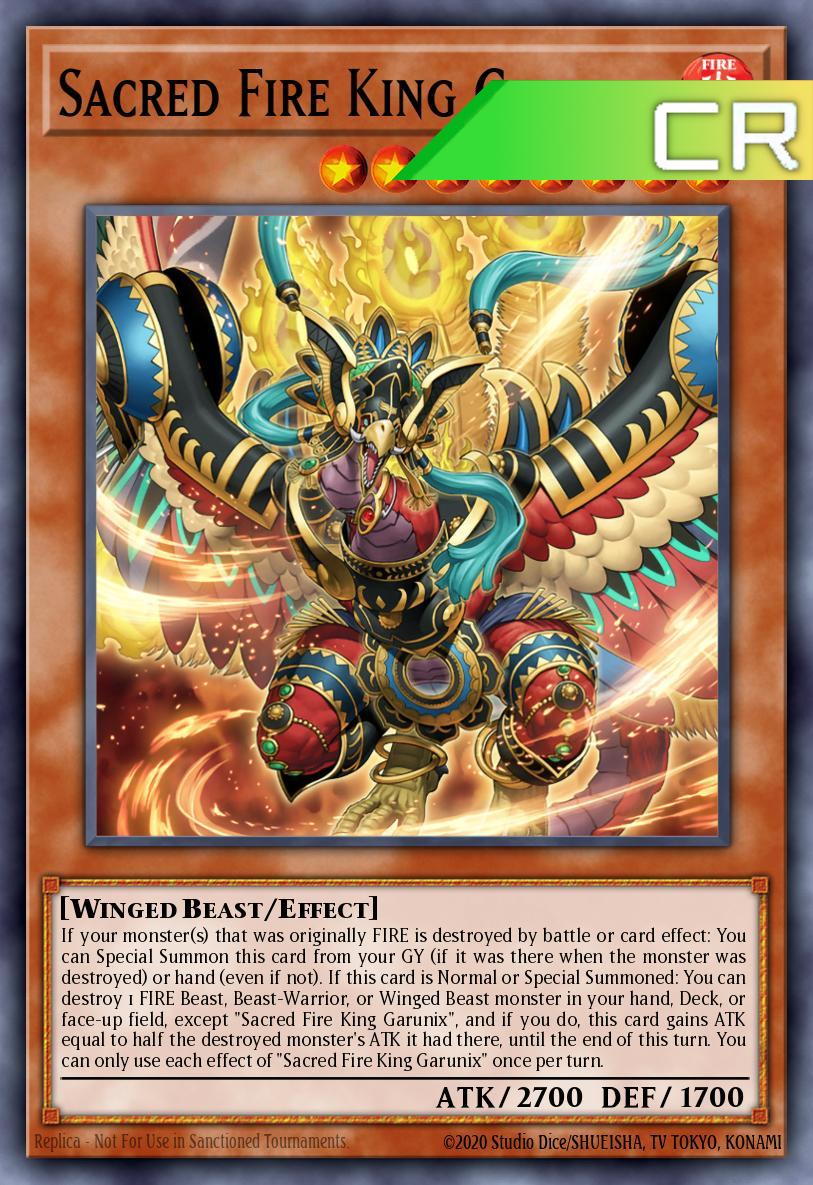Sacred Fire King Garunix - RA05-EN031 - 1st Edition - Collector's Rare