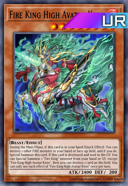 Fire King High Avatar Kirin - RA05-EN032 - 1st Edition - Ultra Rare