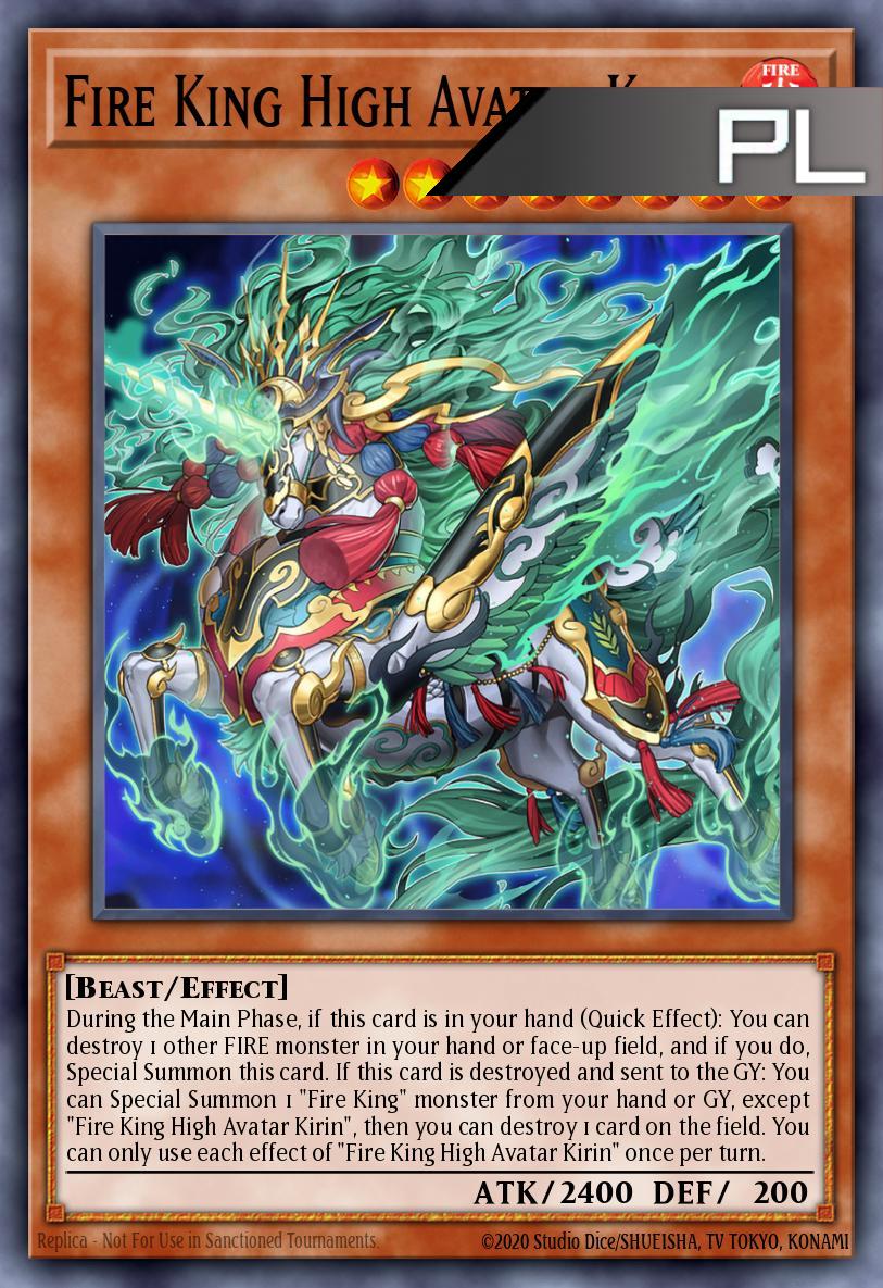 Fire King High Avatar Kirin - RA05-EN032 - 1st Edition - Platinum Secret Rare