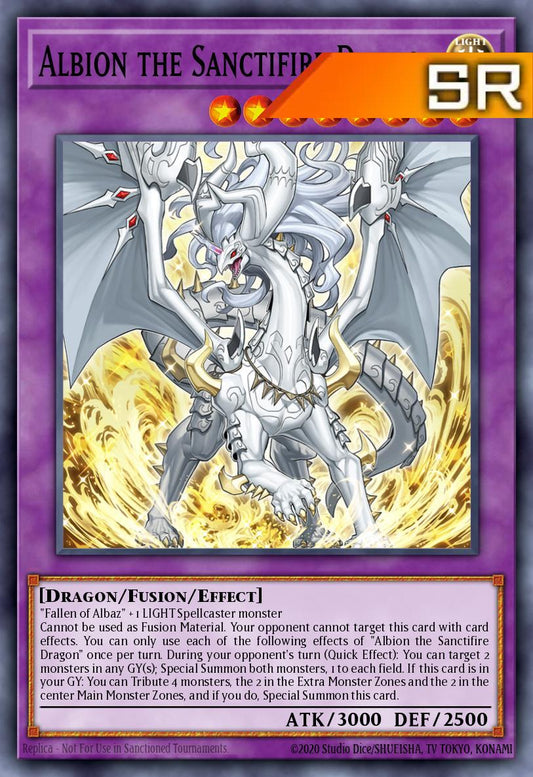 Albion the Sanctifire Dragon - RA05-EN037 - 1st Edition - Super Rare