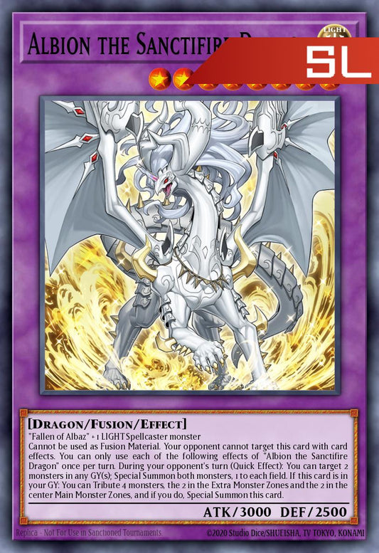 Albion the Sanctifire Dragon - RA05-EN037 - 1st Edition - Starlight Rare
