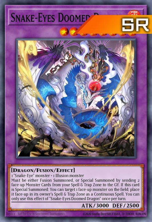 Snake-Eyes Doomed Dragon - RA05-EN039 - 1st Edition - Super Rare