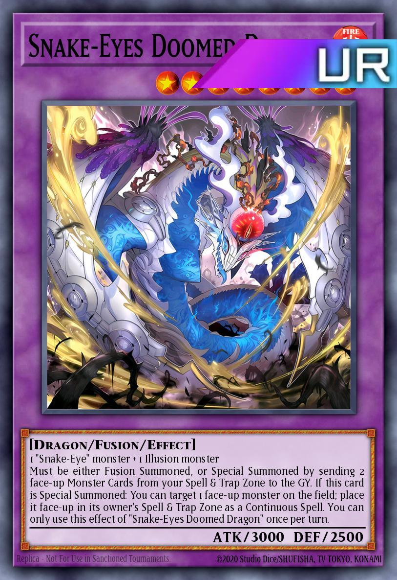 Snake-Eyes Doomed Dragon - RA05-EN039 - 1st Edition - Ultra Rare