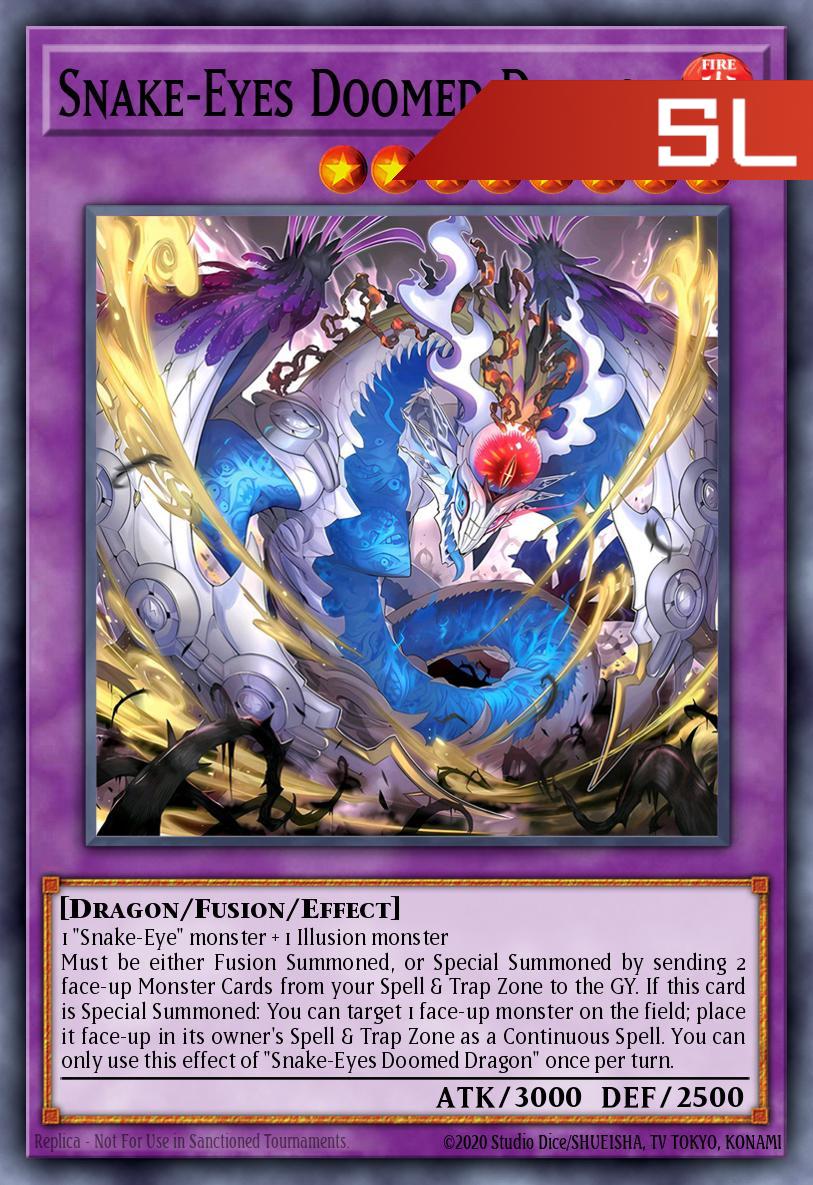 Snake-Eyes Doomed Dragon - RA05-EN039 - 1st Edition - Starlight Rare