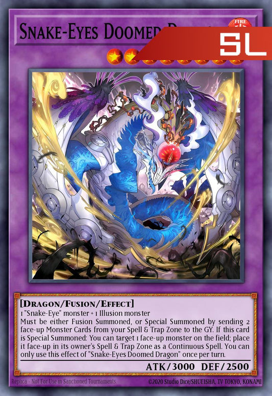 Snake-Eyes Doomed Dragon - RA05-EN039 - 1st Edition - Starlight Rare