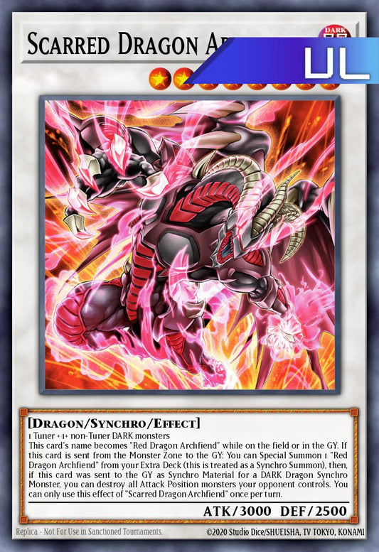 Scarred Dragon Archfiend - RA05-EN044 - 1st Edition - Ultimate Rare