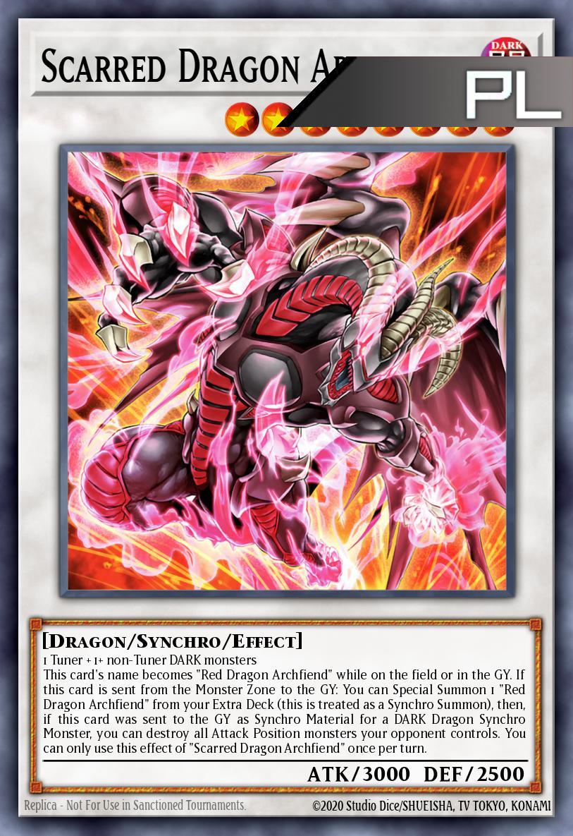 Scarred Dragon Archfiend - RA05-EN044 - 1st Edition - Platinum Secret Rare