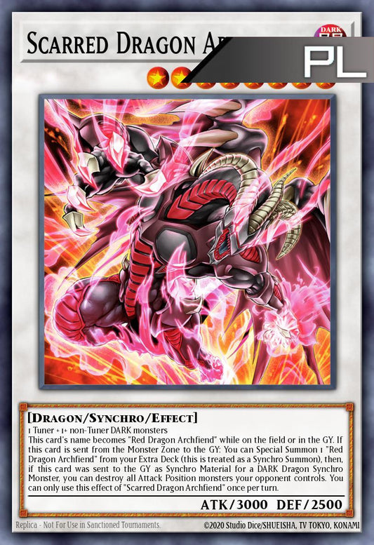 Scarred Dragon Archfiend - RA05-EN044 - 1st Edition - Platinum Secret Rare