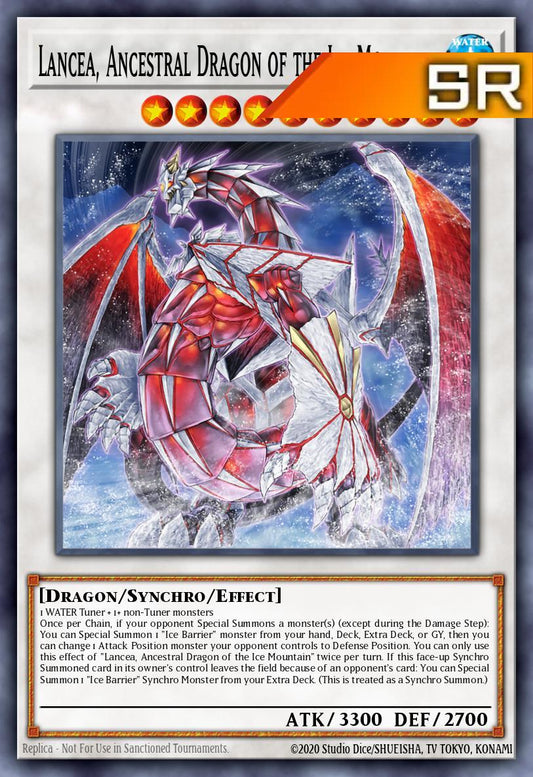 Lancea, Ancestral Dragon of the Ice Mountain - RA05-EN045 - 1st Edition - Super Rare