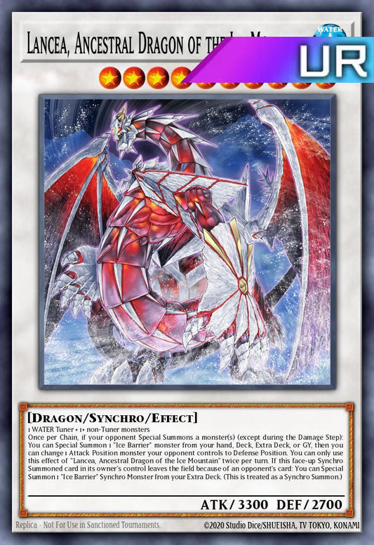 Lancea, Ancestral Dragon of the Ice Mountain - RA05-EN045 - 1st Edition - Ultra Rare