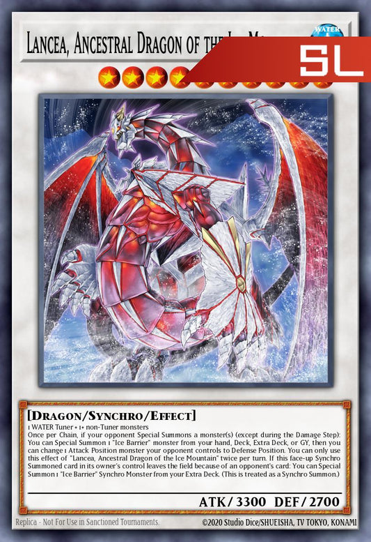 Lancea, Ancestral Dragon of the Ice Mountain - RA05-EN045 - 1st Edition - Starlight Rare