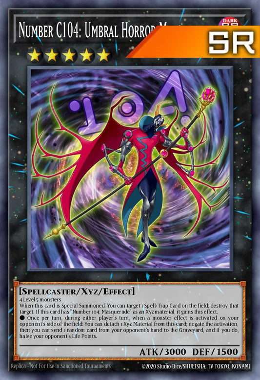 Number C104: Umbral Horror Masquerade - RA05-EN046 - 1st Edition - Super Rare