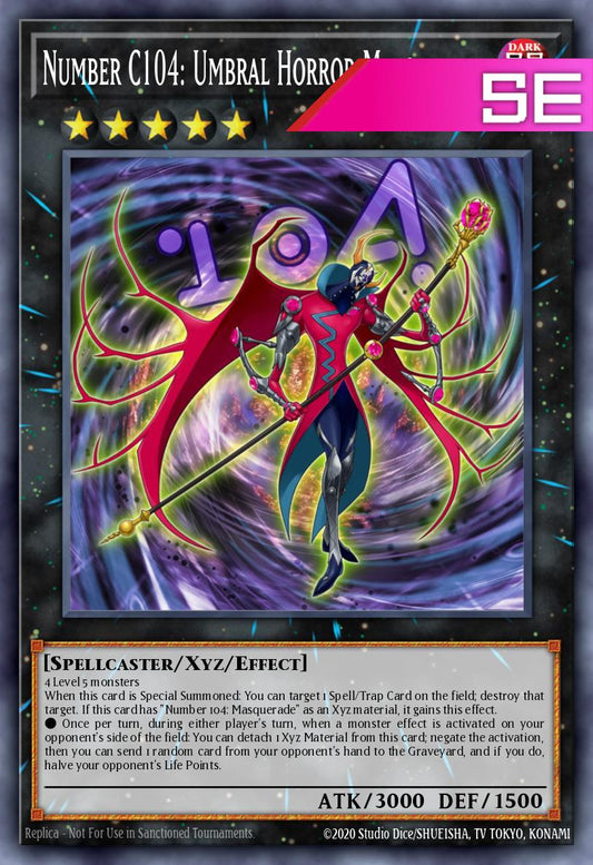 Number C104: Umbral Horror Masquerade - RA05-EN046 - 1st Edition - Secret Rare