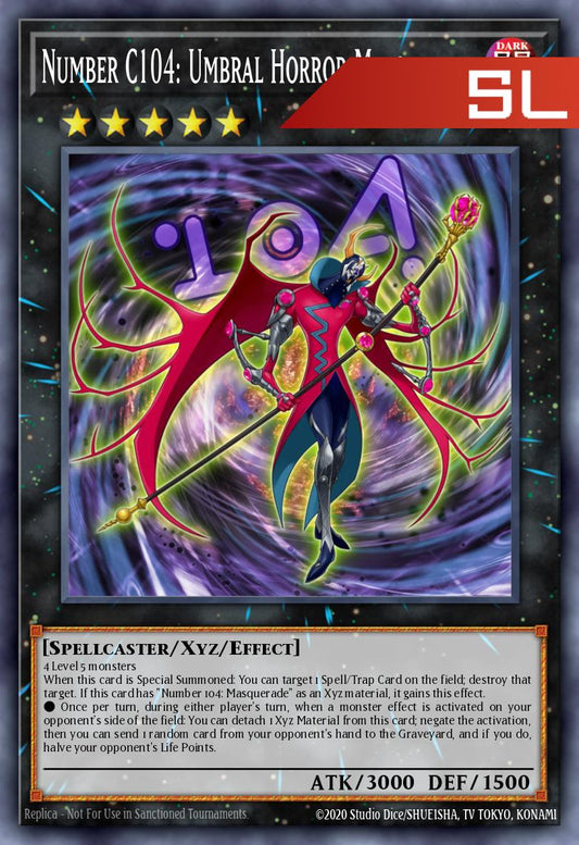 Number C104: Umbral Horror Masquerade - RA05-EN046 - 1st Edition - Starlight Rare