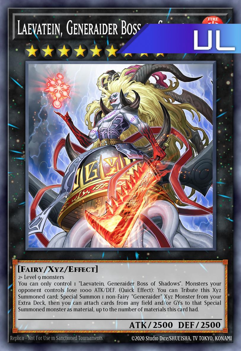 Laevatein, Generaider Boss of Shadows - RA05-EN051 - 1st Edition - Ultimate Rare