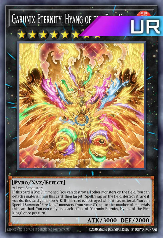 Garunix Eternity, Hyang of the Fire Kings - RA05-EN052 - 1st Edition - Ultra Rare