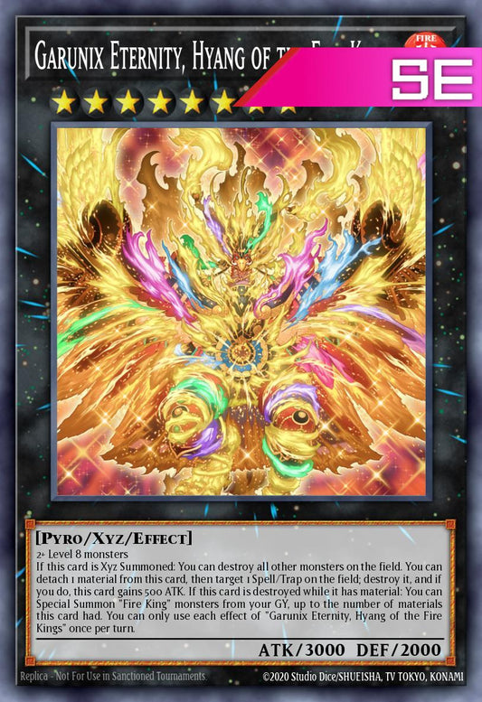 Garunix Eternity, Hyang of the Fire Kings - RA05-EN052 - 1st Edition - Secret Rare