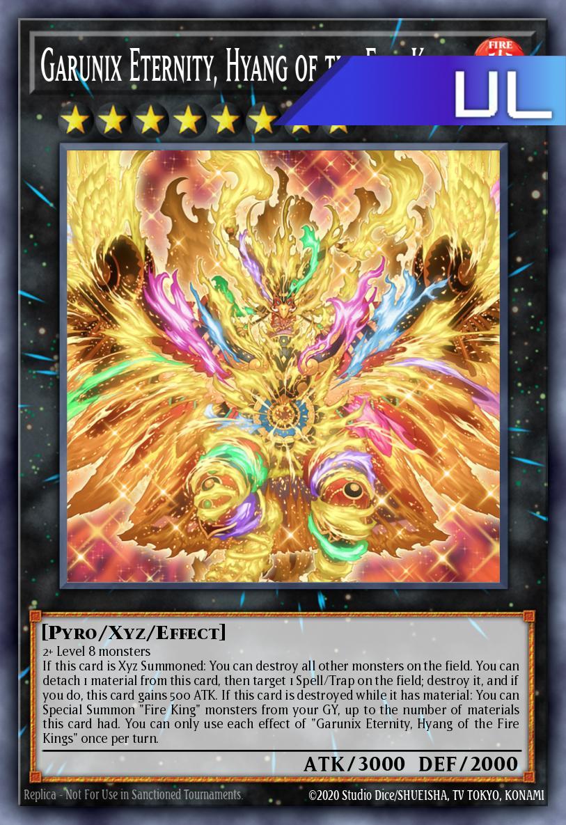 Garunix Eternity, Hyang of the Fire Kings - RA05-EN052 - 1st Edition - Ultimate Rare