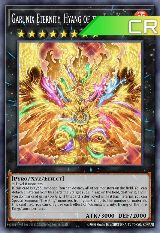 Garunix Eternity, Hyang of the Fire Kings - RA05-EN052 - 1st Edition - Collector's Rare